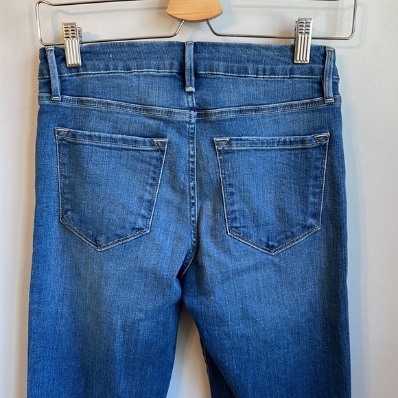 Frame Le Crop Slit Hem High Waist Mini Boot Jeans SZ 25 - Picture 9 of 11